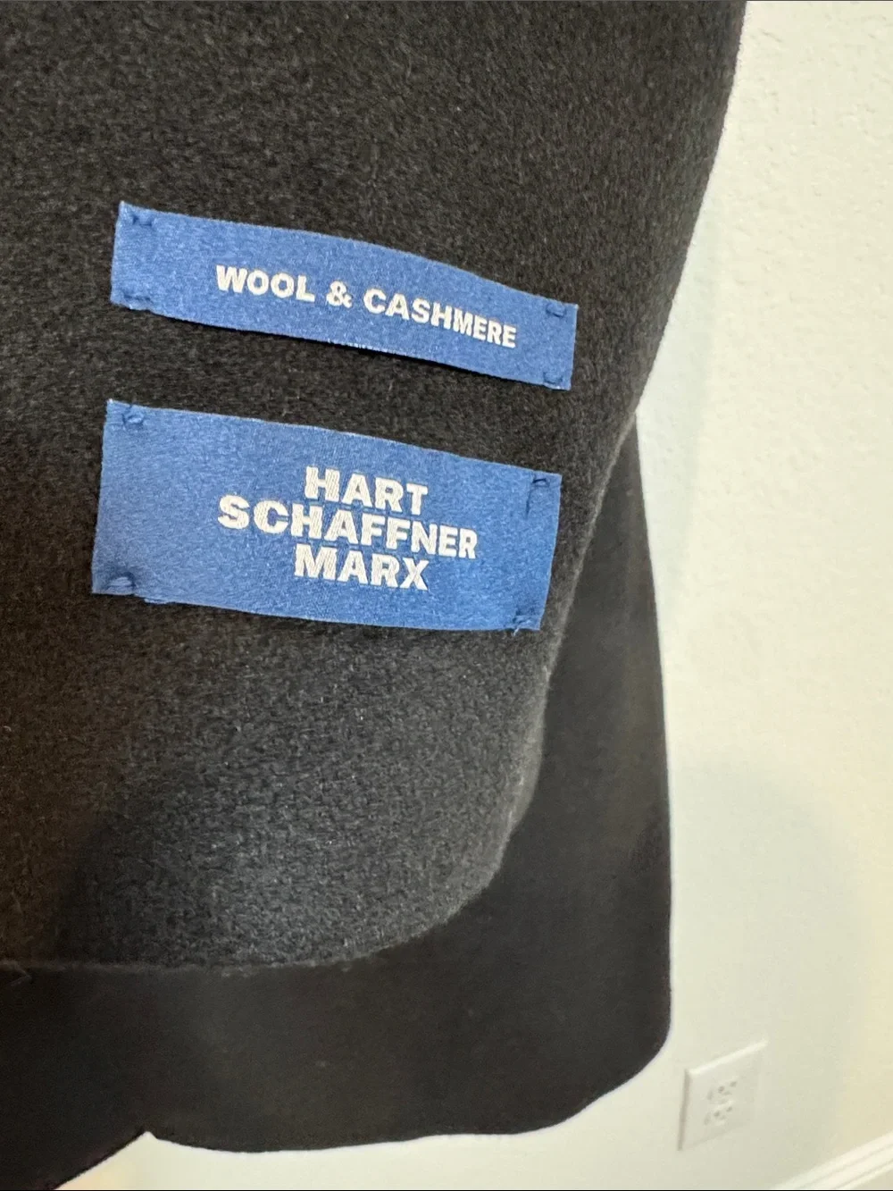 Hart Schaffner Marx Wool Cashmere Overcoat 40R
